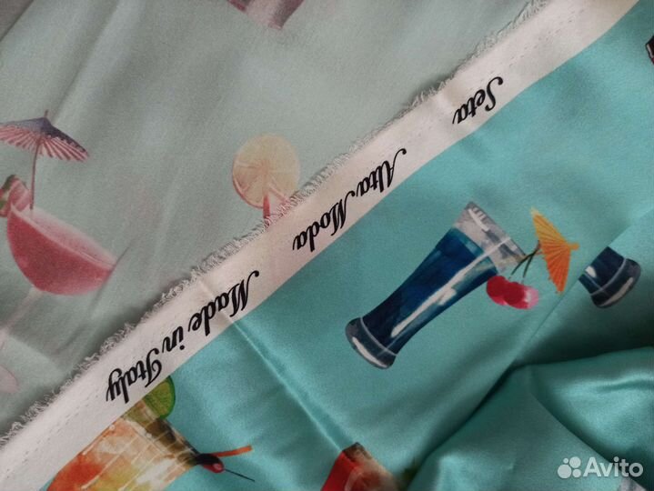 Отрез ткани шелк натуральный dolce gabbana