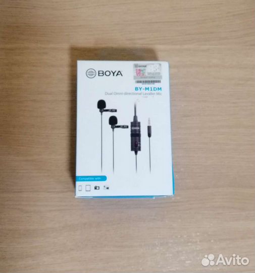 Петличный микрофон boya BY- M1DM