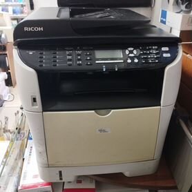 Принтер мфу ricoh aficio sp 3500sf сканер бледный