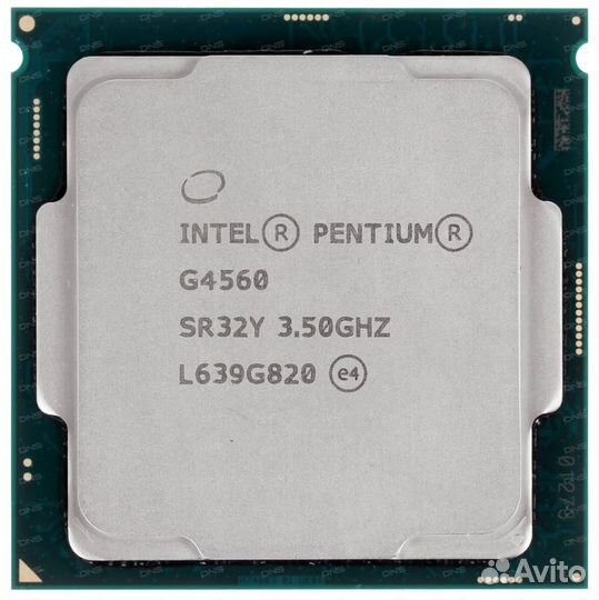 Процессор intel pentium g4560 3,5 Ghz
