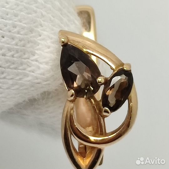 Серьги золотые 585 пробы