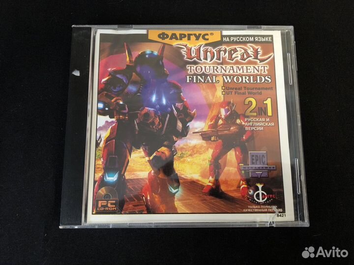 Редкий PC диск от Фаргус Unreal Tounament