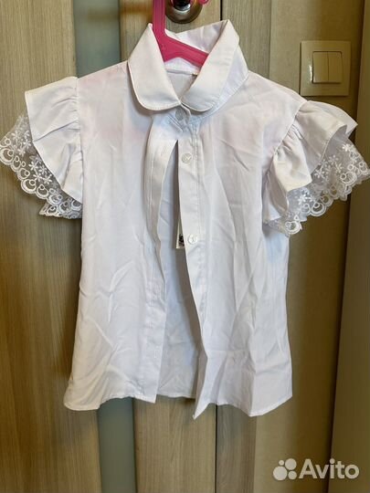 Блузки школьные 122 128 новые