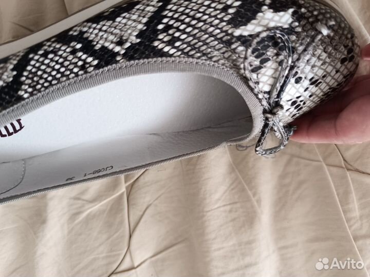 Балетки натуральная кожа 38