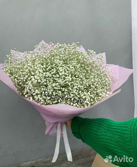 25 гипсофил букет.Доставка Москва и мо