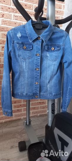 Джинсовая куртка для девочки 9-13 лет