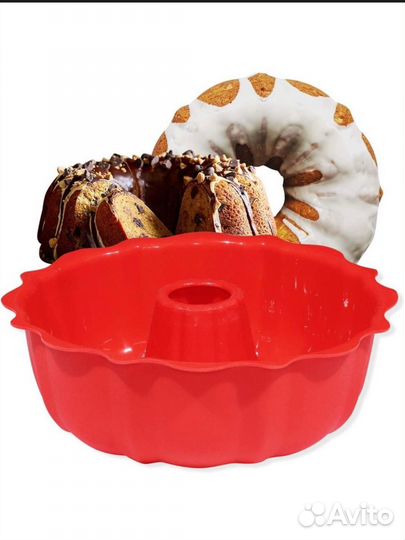 Силиконовые формы для кексов 2 штуки в комлекте