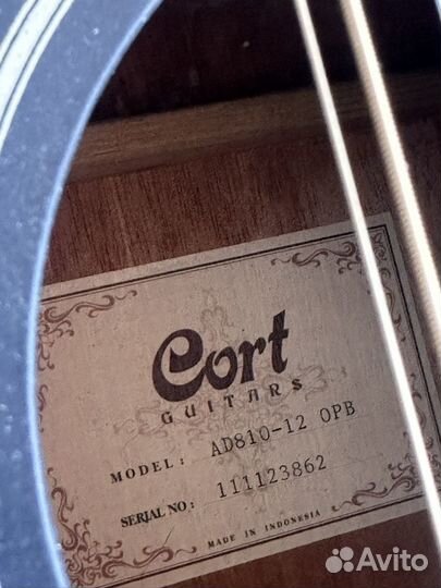 Гитара cort ad810-12 opb
