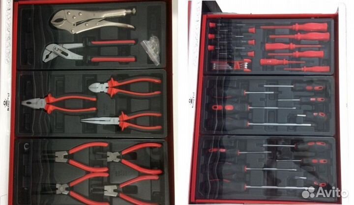 Тележка инструментальная 7 ящиков 220 предметов