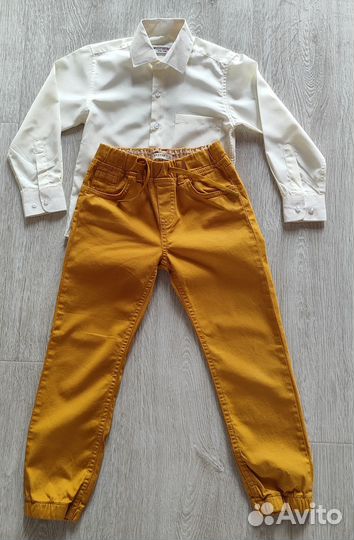Комплект для мальчика р. 116 (брюки и рубашка)