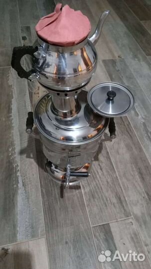 Самовар на дровах новый
