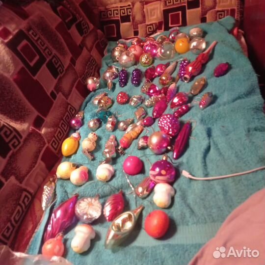 Новогодние игрушки СССР.коробка