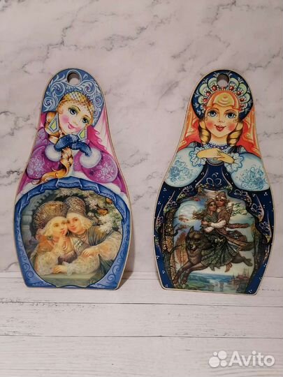 Доска разделочная матрёшка