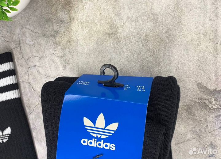 Носки Adidas оригинал чёрные