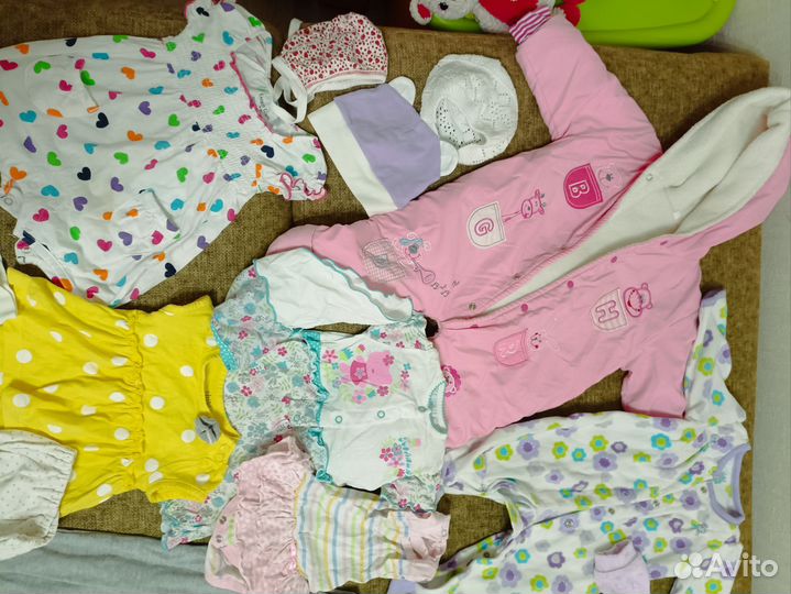 Одежда для девочек 0-6 мес