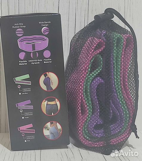 Фитнес резинки тканевые