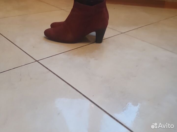 Ботильоны 37,5 замшевые