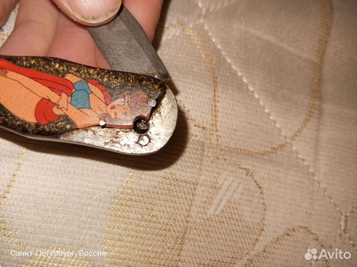 Нож складной СССР, ручная работа