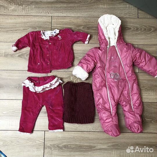 Вещи на девочку пакетом 0-6 месяцев