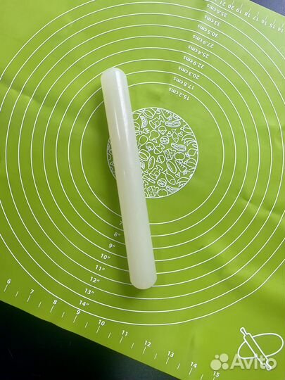 Комплект коврик для теста и акриловая скалка