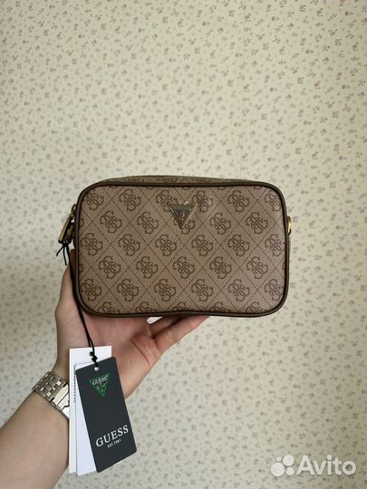 Сумка мужская Guess (Оригинал) кремовая