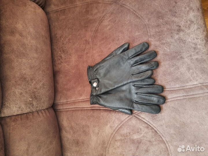 Мужские кожаные перчатки новые