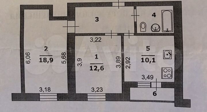 2-к. квартира, 56,8 м², 7/14 эт.