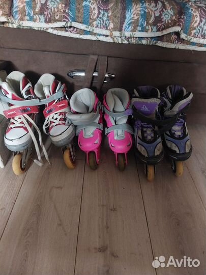 Роликовые коньки детские раздвижные