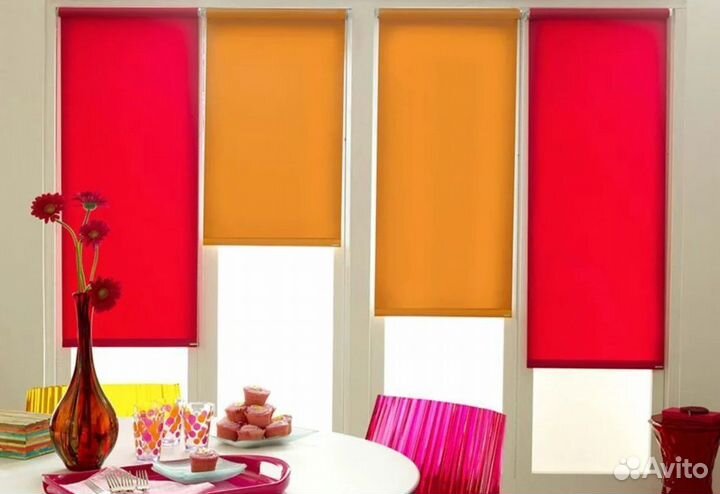 Рулонные шторы ночь