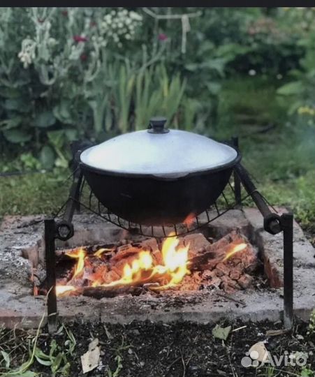 Казан чугунный с крышкой