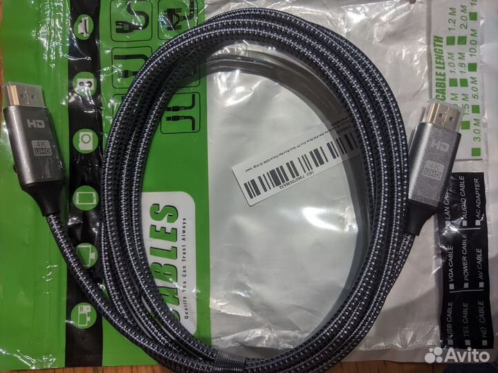 Кабель hdmi - hdmi 4к 2м.п