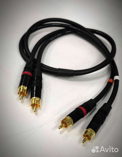 Межблочный аудио кабель Canare RCA- RCA, 1 метр