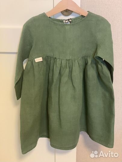 Платье лен 100