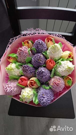 Сладкие букеты из зефира