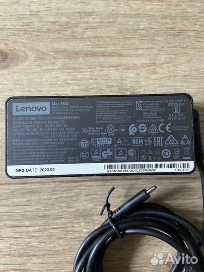 Бп lenovo 65W Type-c