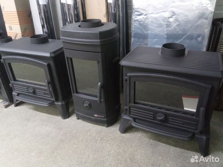 Печь камин чугунная плита дверка со стеклом