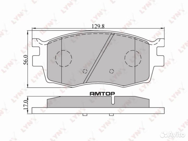 Lynxauto BD-3608 Колодки тормозные дисковые lynxau