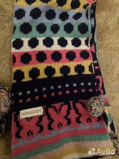 Набор шапка, шарф, перчатки для девочки