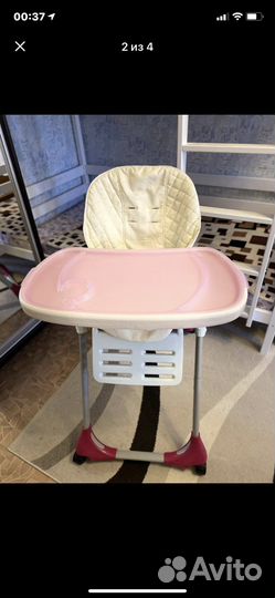 Стульчик для кормления chicco polly