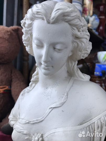 Бюст девушки гипс