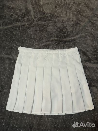 Теннисная юбка белая