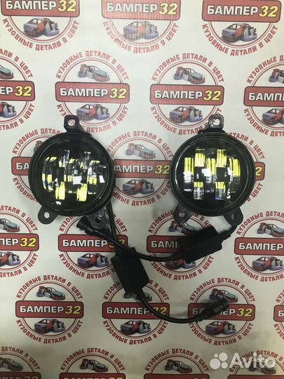 Противотуманные фары LED 7 линз Лада priora