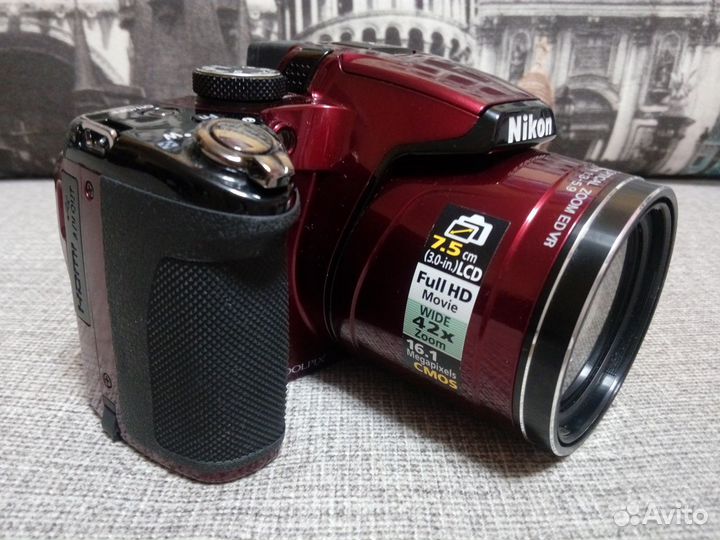 Фотоаппарат Nikon P510 Бордовый