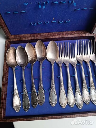 Бронь Вилки ложки мельхиор