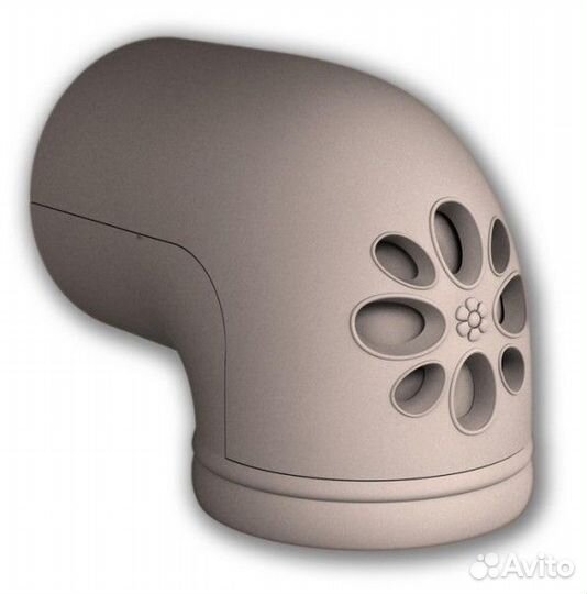 Однотонное колено кимрпечь 200 мм (Однотонный)