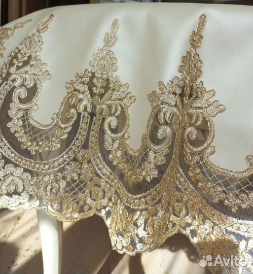 Скатерть прямоугольная круглая на заказ