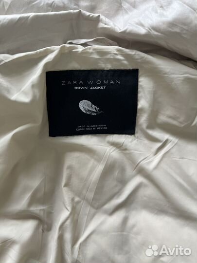 Пуховик женский зима Zara