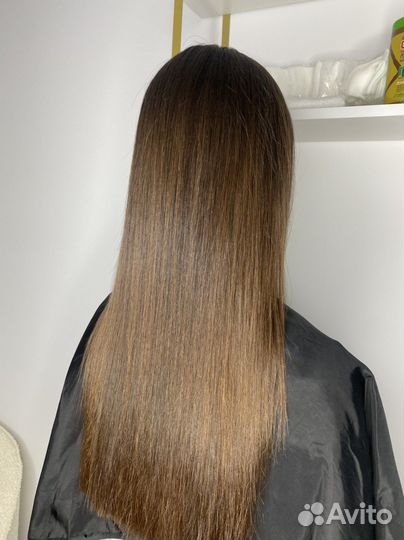 Кератиновое выпрямление волос модель