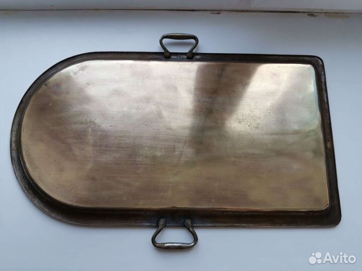 Самовар 7 л Поднос царский латунны с орлами 1882 г