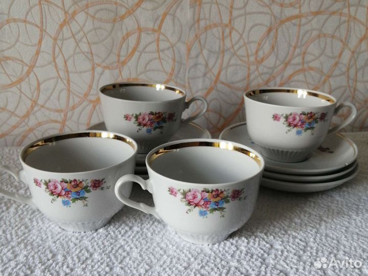 Сервиз чайный СССР Винтаж клеймо Лилия